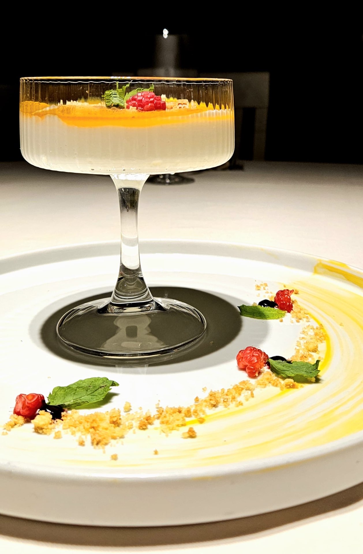 Coppa alla crema e mango